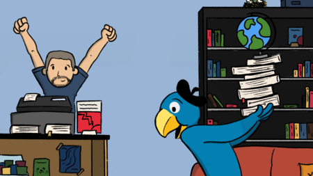 GLOBI besucht Bücher Dillier | © Bücher Dillier
