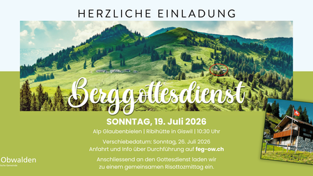 Berggottesdienst auf Alp Glaubenbielen | © FEG - Freie Evangelische Gemeinde Obwalden