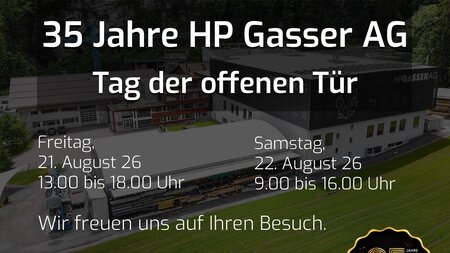 35 Jahre HP Gasser AG - Tag der offenen Tür