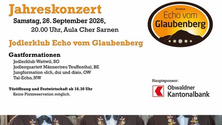 Echo vom Glaubenberg - Jahreskonzert | © Jodlerklub Echo vom Glaubenberg 
