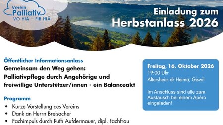 Info - Palliativpflege durch Angehörige | © Verein Palliativ vo hiä - fir hiä