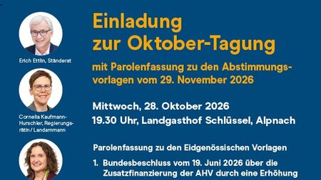 Die Mitte - Oktober-Tagung | © Die Mitte Obwalden