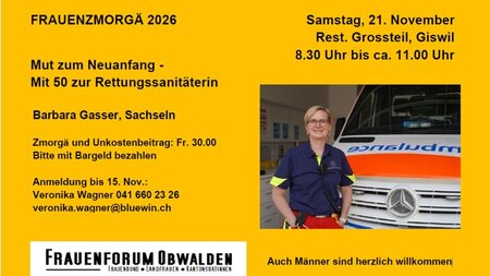 Frauenzmorgä - Mut zum Neuanfang | © Frauenforum Obwalden
