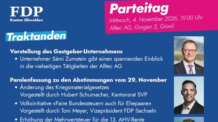 FDP Parteitag | © FDP.Die Liberalen Obwalden